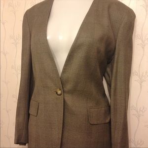 Rena Rowen for Saville Pants Suit-Gray Plaid